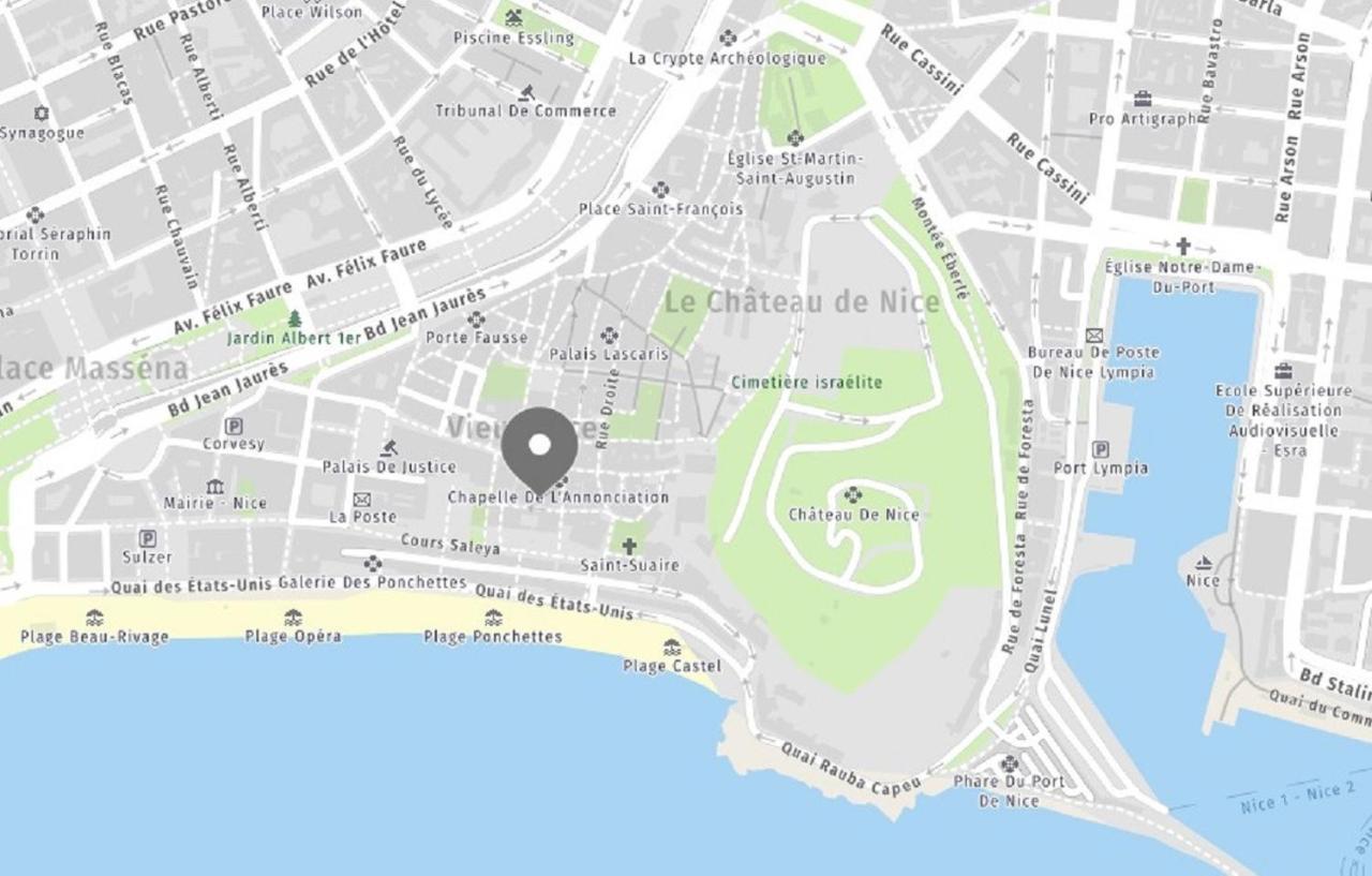 Aparthotel Riviera - Barillerie 3 - Vieille Ville 50M De La Plage- 4 Pieces - Ac Ницца Экстерьер фото
